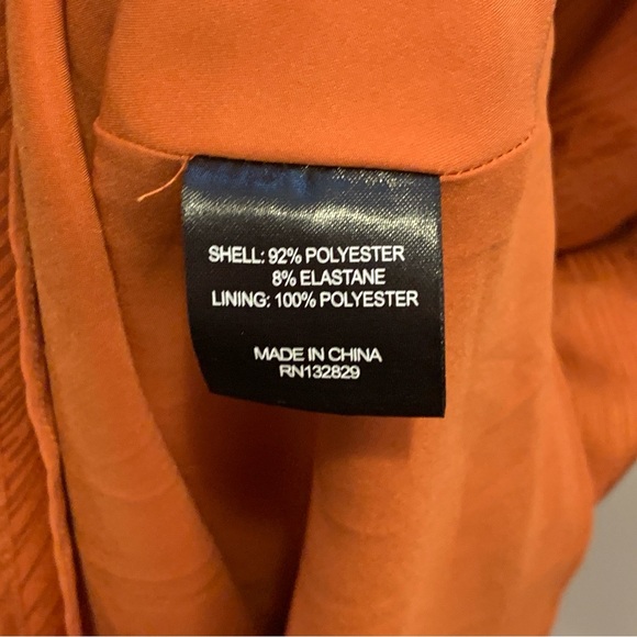 House of Harlow 1960 X REVOLVE Ira Mini Dress Burnt Sienna Orange Cowl $148.00 - Picture 8 of 11